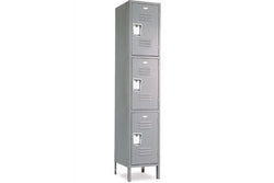 Triple Tier Standard Steel Locker 1-Wide 12" W x 18" D x 24" H