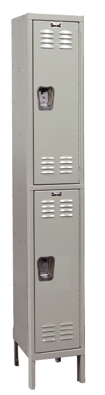 Double Tier Standard Steel Locker 1-Wide 12" W x 12" D x 36" H