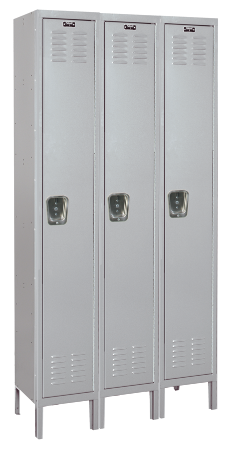 Single Tier Standard Steel Locker 1-Wide 12" W x 15" D x 72" H